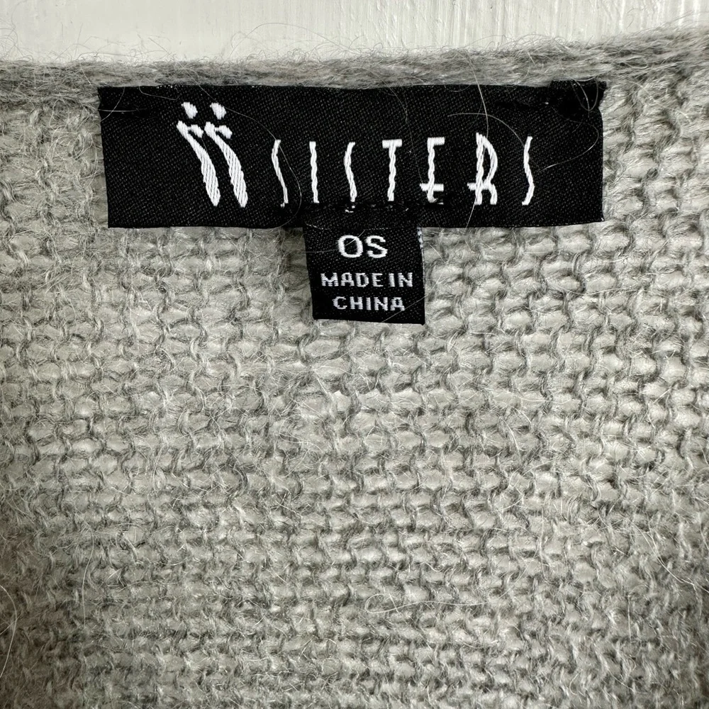 Sisters Twist Front Mohair Blend Long Sleeve Sweater One Size - Picture 9 of 13